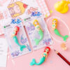 Wholesale Mermaid Shaped Card Eraser Set