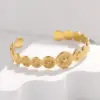Fashion Sun 304 Stainless Steel 18K Gold Plated Stainless Steel Bracelets In Bulk