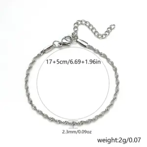 2mm Twist Push Dense / Steel Color