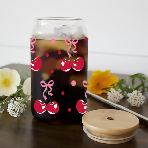 Wholesale Colorful Cherries 16oz Cup UV DTF Wrap