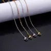 PVD Coated 18K Gold Plated Geometric Titanium Steel Fashion Waterproof Non Tarnish Titanium Steel Lobster Trigger Clasp Closure Necklace