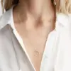 oly-e7304b0a8d131b6b63782c04cec2fc1a Wholesale PVD Coated 14K Gold Real Gold Plated Geometric Stainless Steel Fashion Waterproof Non Tarnish 304 Stainless Steel Necklace