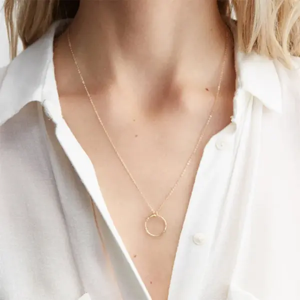 oly-e7304b0a8d131b6b63782c04cec2fc1a Wholesale PVD Coated 14K Gold Real Gold Plated Geometric Stainless Steel Fashion Waterproof Non Tarnish 304 Stainless Steel Necklace