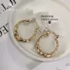 Wholesale 1 Pair Retro XUPING Simple Style Geometric Knot Plating 304 Stainless Steel 18K Gold Plated Earrings