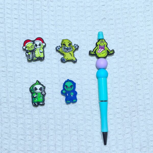 Wholesale Cross-Border Hot-Selling New Products: Halloween Series Silicone Cartoon Beads Beading Factory Wholesale Ready Stock