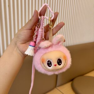 Plush labubu [pink] high-end accessories