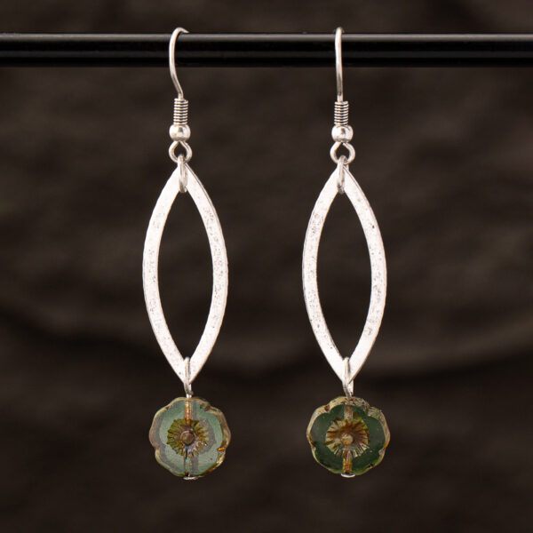 Wholesale Supply Retro Western Style Turquoise Decorative Earrings