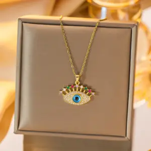 Upper Eyelashes Colorful Crystals Eyes