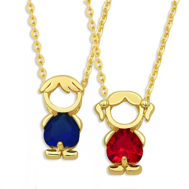 Wholesale Copper Plating Cartoon Character Necklace