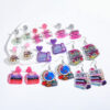 Wholesale Teacher's Day teach glitter acrylic earrings campus teacher earrings cute jewelry