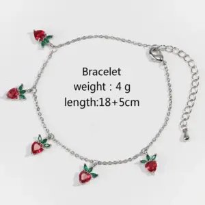 White Gold Color Carrot Bracelet