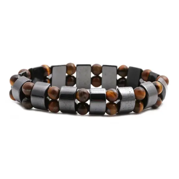 Fashion Geometric Copper Natural Stone Bracelet In Bulk