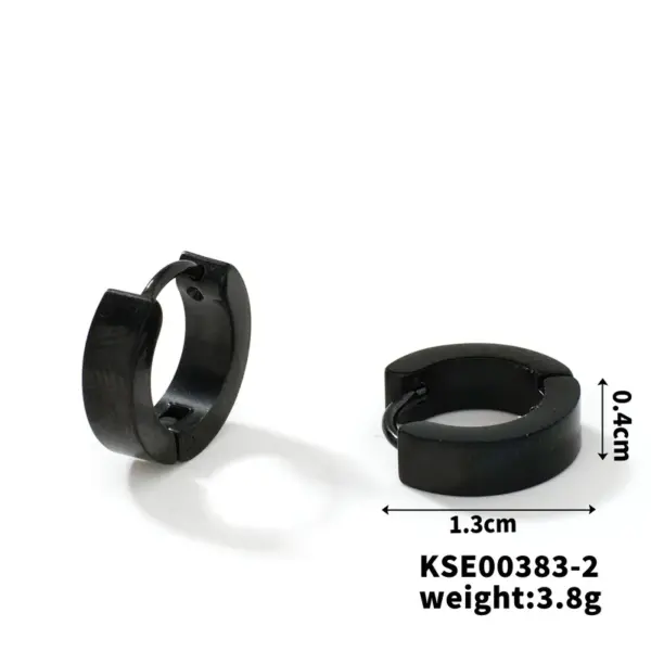 Wholesale Vacuum Plating K Gold Plated Rhodium Plated Circle 304 Stainless Steel Simple Style Earrings