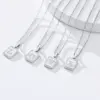 Wholesale Jewelry Modern Style Geometric Letter 201 Stainless Steel Plating Stainless Steel Necklaces