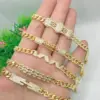 Wholesale Jewelry Hip-Hop Punk Geometric Copper Zircon 18K Gold Plated Polishing Plating Bracelets