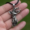 Wholesale Halloween Special: Witchcraft Celtic Black Cat Necklace for Witchcraft Lovers and Cat Lovers