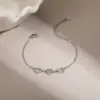 Inlaid Diamond Petite Titanium Steel Bracelet 304 Stainless Steel Non-fading Jewelry For Women