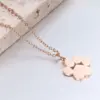 Wholesale Jewelry Modern Style Paw Print 304 Stainless Steel Plating Pendant Necklace Cable Chain