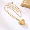 Wholesale Jewelry Fashion Heart Shape 201 Stainless Steel Plating Stainless Steel Necklaces