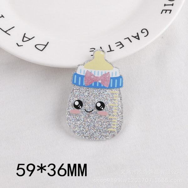 Wholesale New loose powder cartoon pill clothes bottle personalized bag jewelry acrylic pin cute DIY patch