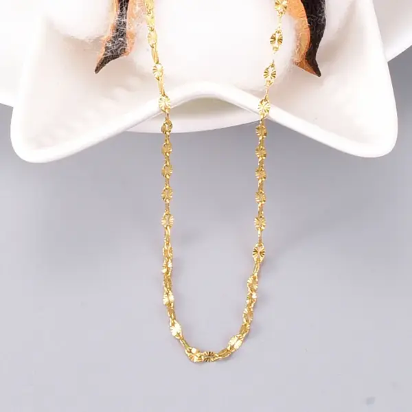 PVD Coated Real Gold Plated 18K Gold Heart 304 Stainless Steel Titanium Steel Waterproof Non Tarnish 304 Stainless Steel Titanium Steel Necklace