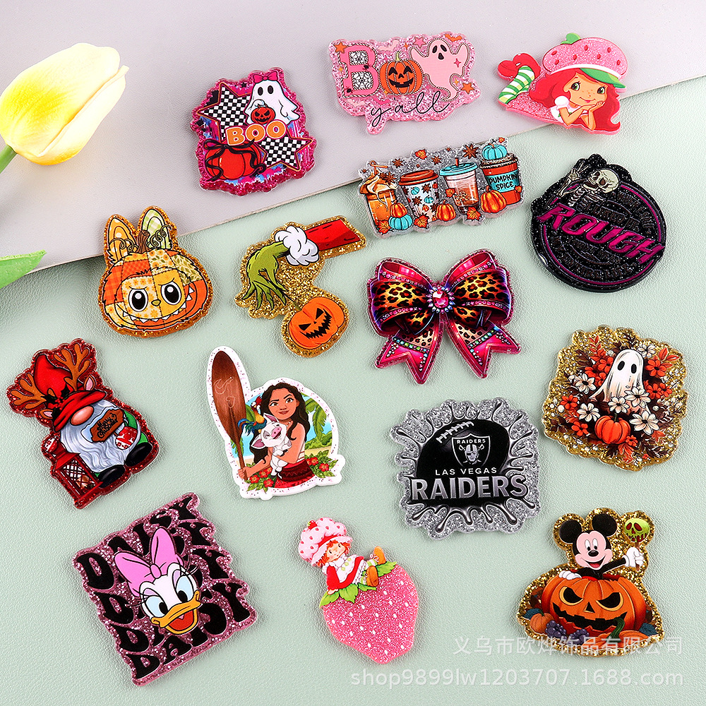 Wholesale Cute Cartoon Aessories Acrylic Brooches