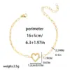 Simple Style Heart Shape 304 Stainless Steel Paperclip Chain Bracelets In Bulk