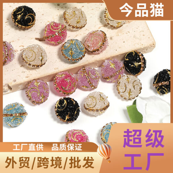 Wholesale Stars Moon Full Diamond Beads