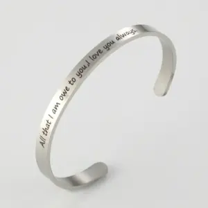 G2548 Steel Color All That I Am Owe to You, I Love You Alway