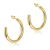 Wholesale PVD Coated 18K Gold Real Gold Plated Solid Color 201 Stainless Steel Fashion Waterproof Non Tarnish Ear Studs