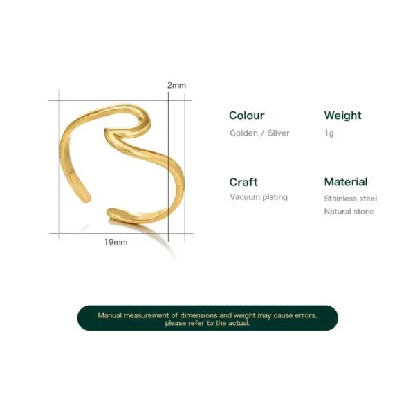 Wholesale Jewelry Simple Style Geometric 304 Stainless Steel Plating Stainless Steel Rings