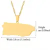 Wholesale Jewelry Vintage Style Classic Style Geometric Map 201 Stainless Steel Plating Pendant Necklace