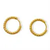 PVD Coated 18K Gold Plated 18K Gold 304 Stainless Steel Retro Earrings