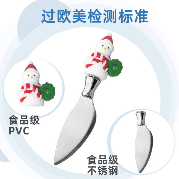 Wholesale Cute Christmas Snowman Stainless Steel Knife and Fork Meal