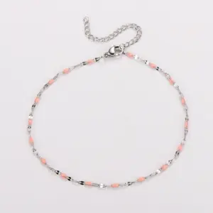 Steel-Pink / Lip chain
