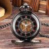 Wholesale Foreign Trade Hot Pocket Watch Chinese Style Double Crane Play Bead Pattern Hollow Relief Octopus Manual Mechanical Large Pocket Watch