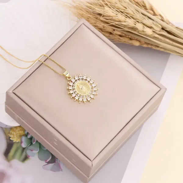 Wholesale Fashion Copper Plating 18K Gold Plated Zircon