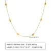 Wholesale PVD Coated Real Gold Plated Triangle Square Water Droplets 201 Stainless Steel Fairy Style Simple Style Waterproof Non Tarnish 201 Stainless Steel Necklace
