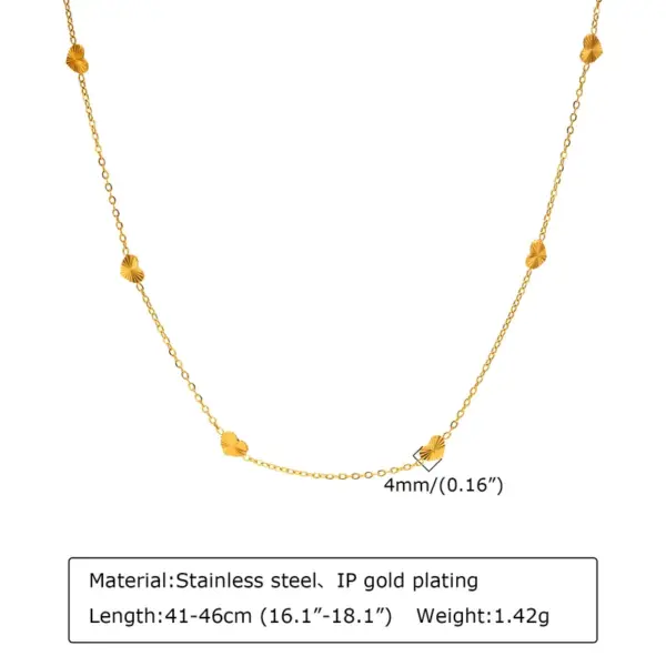 Wholesale PVD Coated Real Gold Plated Triangle Square Water Droplets 201 Stainless Steel Fairy Style Simple Style Waterproof Non Tarnish 201 Stainless Steel Necklace