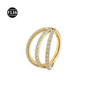 Three-Row Drill Gold / 1.0x8mm