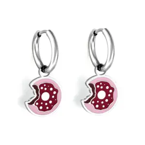 Wholesale 1 Pair Sweet Simple Style Fruit Stainless Steel Fruit Plating Drop Earrings