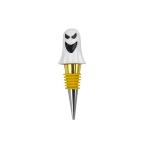 Ghost-style two-tone electroplated yellow wine stopper
