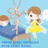 Wholesale Ballet Girl Diamond Wing Pendant