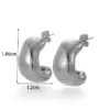 Wholesale PVD Coated Irregular Water Droplets 304 Stainless Steel Simple Style Waterproof Non Tarnish Earrings