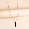Wholesale Jewelry Simple Style Geometric 304 Stainless Steel Black Plated