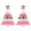 oly-e8070ab6fcab4bc8e8680bd205e0c730 Wholesale Christmas acrylic earrings accessories Europe and the United States cross-border new Christmas tree stitching cartoon earrings earrings