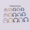 316L Stainless Steel Nose Rings & Studs Geometric Waterproof Non Tarnish Surgical Steel