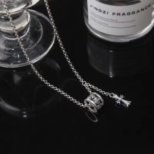 Wholesale Cross ring ring ring pendant clavicle chain niche design high sense personality simple versatile fashion necklace