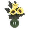 Wholesale 1:12 DOLLHOUSE DOLLHOUSE mini model handmade ob11 plant green porcelain bottle sunflower flower arrangement pot
