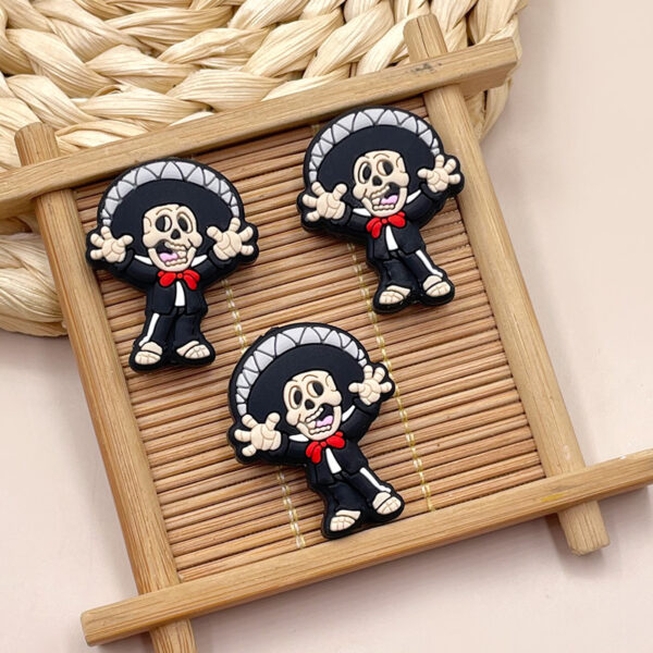 oly-e80e32ecdbdb8dc481f547fcd3788086 Wholesale Factory St Wholesale Selling Cartoon Skull Silicone Beads Kidsren's DIY Jewelry Beads Beads
